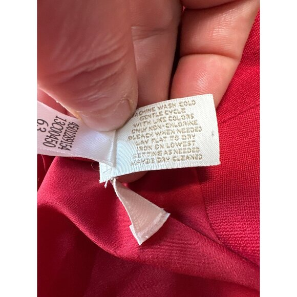 Chicos Womens Red Long Sleeve Open Front Blazer Jacket Size 2 US L - Picture 6 of 8